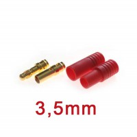 Connecteur 3,5mm plaqué or avec détrompeur (S) 1 pièce