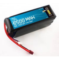 Accu LiPo Beez2B  6S 22.2v 6500mAh 35C (75 X 45 x 135mm - 1060g)
