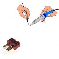Connecteur Dean/ T plug male soudée atelier