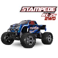 Traxxas Stampede 4x2 BL-2S Clipless Bleu SUR-COMMANDE