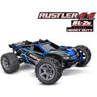 Traxxas Rustler 4x4 BL-2S HD 1/10e Bleu SUR-COMMANDE