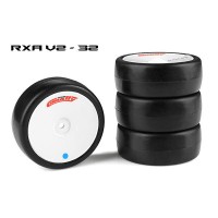 Roues caoutchouc Corally Attack touring RXA V2 AV/AR 24mm 32 shore