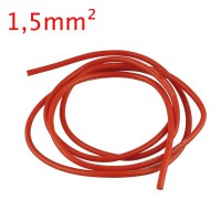 Câble silicone Yuki 16AWG 1,5mm² – rouge 1 Mètre
