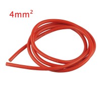 Câble silicone 12AWG 4mm² – rouge 1 Mètre