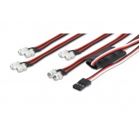 Ensemble d'éclairage LED 4+4 par radio Carson