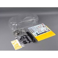 Carrosserie à peindre S15 Drift + aileron + support led + cache vitre/stickers Hobbytech 190mm 1/10ème