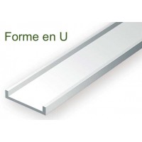 264-Evergreen 4 Profilés en "U" L.3,17x355mm