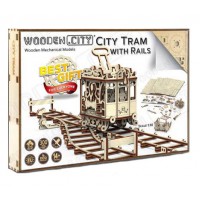 1/30 Wooden city - Tramway de ville avec rails