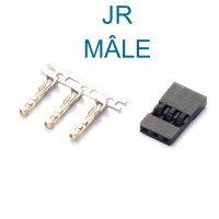 Connecteur JR boitier mâle - la pièce