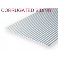 4529-Evergreen Plaque de toit ondulé 152x304x1x2,54mm
