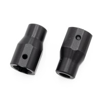 Fusées arrières CRX en aluminium usinées Noir