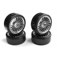 Roues Fastrax 20 branches DRIFT chrome 1/10 4pcs