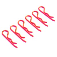 Clips de carrosserie Orange Fluo 6 pièce(s) – 1/8e - 1/5e