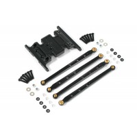 Kit skid plate et tirants métal - Axial SCX10 DINGO