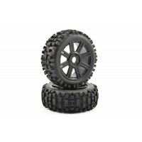 Roues Fastrax 8 Bâtons Noir ROCK Block 1/8 Buggy