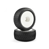 Roues Fastrax X-BLOCK MTD Dished blanche 1/2in OffSet 1/8 Truggy