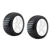 Roues Fastrax ROCK MTD 5 batons Blanc 1/8 Truggy