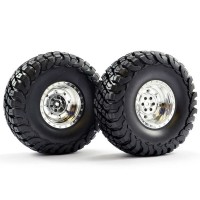 Roues Fastrax Granite 140mm chrome (2) 2.2" 1/10 Crawler