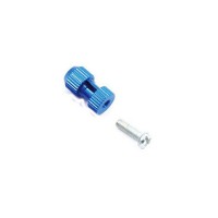 Support alu anodisé bleu de tube d'antenne