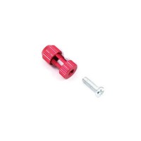 Support alu anodisé rouge de tube d'antenne