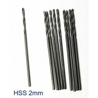 Forêt ø2mm (10 pcs) HSS pour mini perceuse