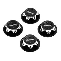 Ecrous de roue cannelés noir 17mm 1/8e