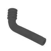 Tube coude pour échappement silicone petit 1/10