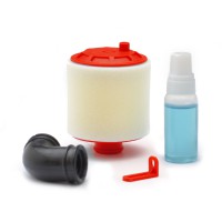 Filtre à air reconstructible complet Rouge – 1/8ème UNIVERSEL