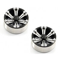 Jantes Fastrax haut de gamme 1.9" Beadlock 6 bâtons paire 1/10 Crawler