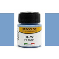 Pot de peinture acrylique LifeColor Bleu Azur UA098 22ml