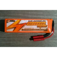 FMS Accu Lipo 4s 14.8V 2600mah 25C pour FMS Big P51/F4U/P47/T28/Zero/F6F