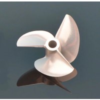 Hélice de vitesse 3 pales en aluminium 40mm / axe 4.76mm