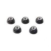 Ecrous de roue alu Nylstop flasqués noirs Mini-Z