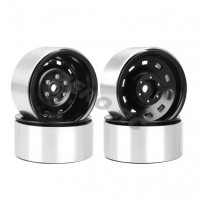 Jantes Beadlocks Noires Métal lestées FAST - Hexa 12mm 100gr