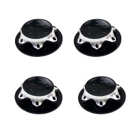 Ecrous de roues borgnes en aluminium 17mm Noir 1/8e FAST