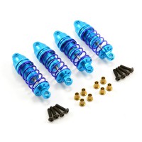 Fastrax Amortisseur alu bleu (4) Tamiya TT-02
