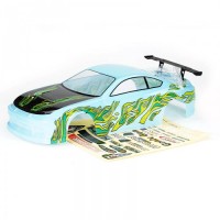 Carrosserie FTX Banzai peinte bleue + autocollants 1/10e