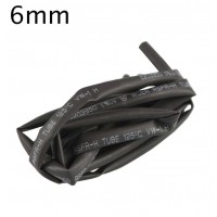 Gaine thermorétractable 6mm x 1m noire