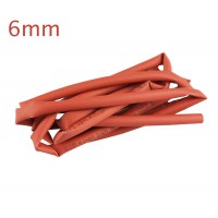 Gaine thermorétractable 6mm x 1m rouge