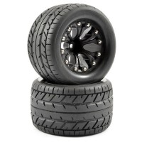 Roues Fastrax EAGLE 6 double branches noir 1/10 Monster truck