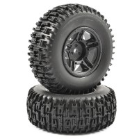 Roues Fastrax Avant JIGSAW 5 double branches noir 1/10 Short course