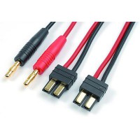Cordon de charge bananes 4mm vers série TRAXXAS, câble silicone 14AWG