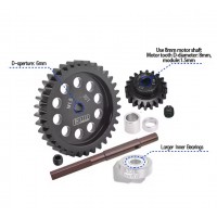 Couronne 35 et pignon 20dts acier au carbone Module 1.5 X-MAXX XRT SUR-COMMANDE