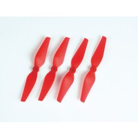 Hélices Graupner COPTER PROP 5x3" - ROUGES -  5/6/8 mm spécial drone