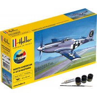 1/72e Heller STARTER KIT P-51D Mustang