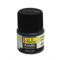 Peinture acrylique Heller Noir mat 033