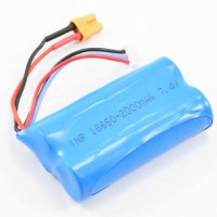 Batterie LiIo 7.4v 2000mAh pour engin de chantier Huina 1580/1583