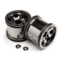 JANTE WARLOCK CHROMEE NOIR (2.2 pouces/2p.)