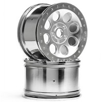 Jantes HPI CHROMEE MATE MAG-8 (83x56mm) (paire) , Savage , Hellfire