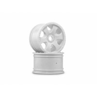 Jantes BLANCHES WARLOCK (83x56mm) (paire) , Savage , Hellfire, E-revo brushless